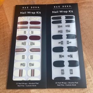 2 New Rae Dunn Nail Wrap Kits Good Vibes Rainbow Blessed New Year